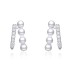 Zirconia Pearl Lines Stud Earring 40200294