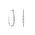 Waterdrop Zirconia Hoop Stud Earring 40200296