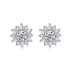 Sparkle Sunflower Zirconia Party Stud Earring 40200298