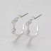 Minimalist Zirconia Hoop Stud Earring 40200299