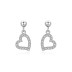 Lovely Zirconia Heart Stud Earring 40200304
