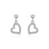 Lovely Zirconia Heart Stud Earring 40200304