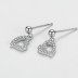 Lovely Zirconia Heart Stud Earring 40200304