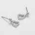 Lovely Zirconia Heart Stud Earring 40200304