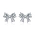 Lovely Zirconia Bow Stud Earring 40200305