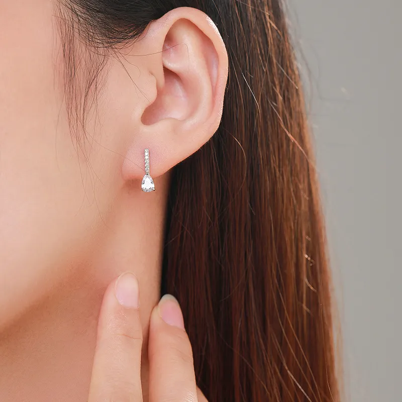 Lovely Waterdrop Zirconia Stud Earring 40200306 - image1