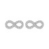 Full Zirconia Infinity Stud Earring 40200308