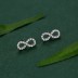 Full Zirconia Infinity Stud Earring 40200308