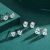 Sparkle Waterdrop Zirconia Stud Earring 40200309