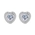 Minimalist Heart Zirconia Stud Earring 40200310