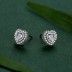 Minimalist Heart Zirconia Stud Earring 40200310