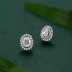 Sparkle Oval Zirconia Stud Earring 40200312