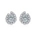 Geometric Waterdrop Zirconia Stud Earring 40200313