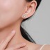 Full Zirconia Heart Stud Earring 40200314