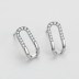 Geometric Hollow-out Zirconia Stud Earring 40200315