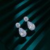 Shiny Waterdrop Zirconia Stud Earring 40200316