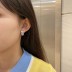 Colorful Heart Zirconia Wedding Stud Earring 40200321