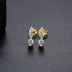 Shiny Minimalism Zirconia  Stud Earring 40200323