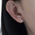 Shiny Minimalism Zirconia  Stud Earring 40200323