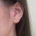 Shiny Zirconia bowknot Stud Earring 40200326