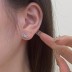 Shiny Zirconia bowknot Stud Earring 40200326