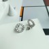 Shiny Zirconia Circle Stud Earring 40200327