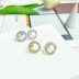 Shiny Zirconia Circle Stud Earring 40200327