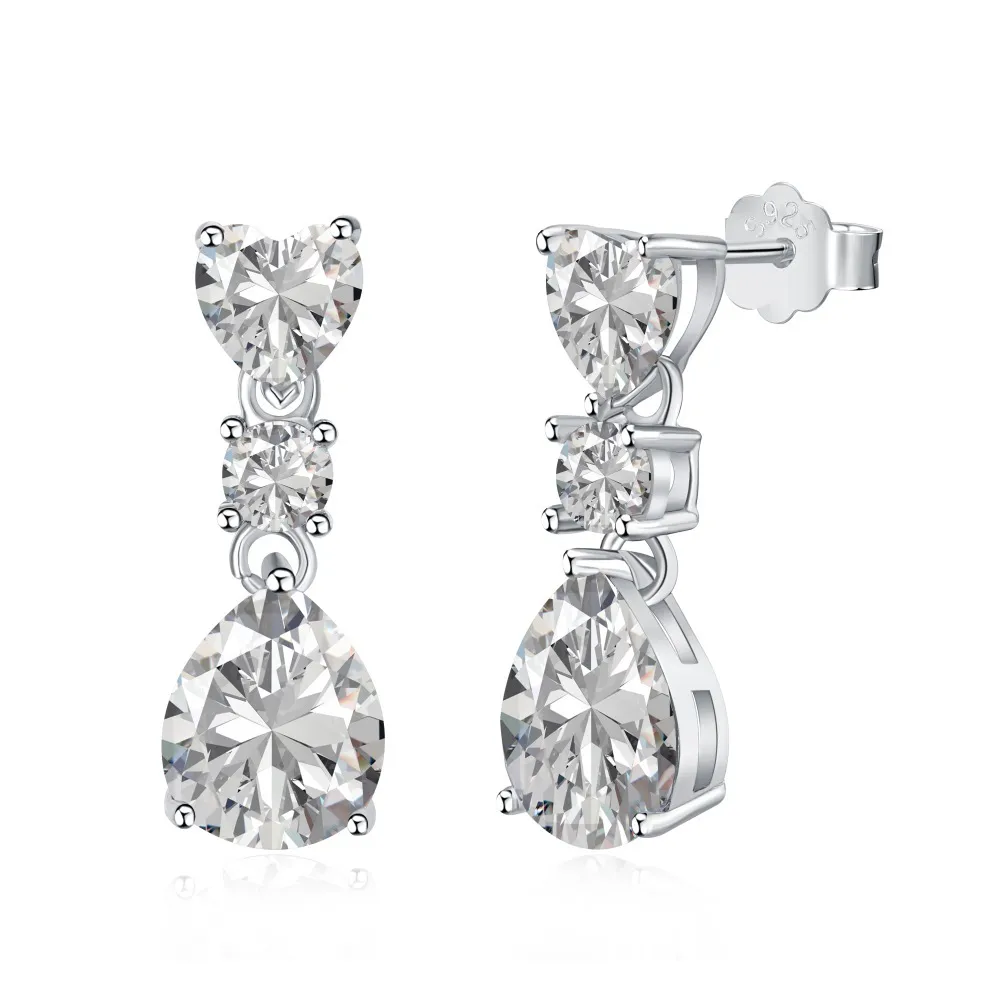 Luxury Zirconia Waterdrop Stud Earring 40200334