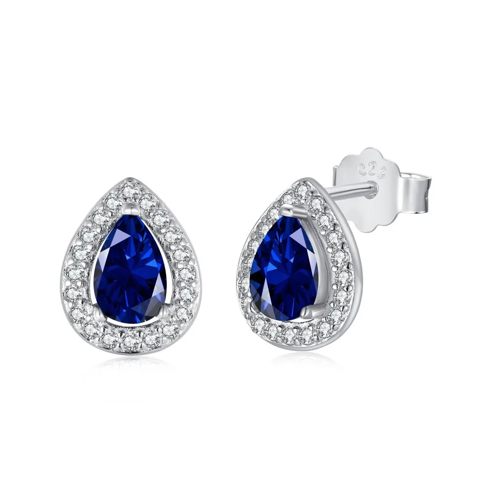 Zirconia Waterdrop Stud Earring 40200337