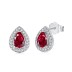 Zirconia Waterdrop Stud Earring 40200337