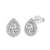 Zirconia Waterdrop Stud Earring 40200337