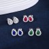 Zirconia Waterdrop Stud Earring 40200337