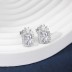 Vintage Rectangle Zirconia Stud Earring 40200338