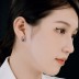 Luxury Rectangle Zirconia Stud Earring 40200340
