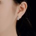 Luxury Rectangle Zirconia Stud Earring 40200340