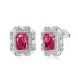 Luxury Rectangle Zirconia Stud Earring 40200342