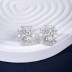 Luxury Rectangle Zirconia Stud Earring 40200342