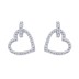 Shiny Heart Zirconia Party Stud Earring 40200343