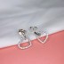 Shiny Heart Zirconia Party Stud Earring 40200343