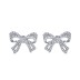 Elegant Zirconia bowknot Stud Earring 40200344