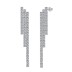 Shiny Zirconia Tassel Party Stud Earring 40200348