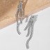 Shiny Zirconia Tassel Party Stud Earring 40200348