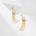 5A Zirconia Tassel Stud Earring 40200350