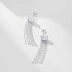 5A Zirconia Tassel Stud Earring 40200350