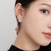 Luxury Zirconia Rectangle Flower Stud Earring 40200353