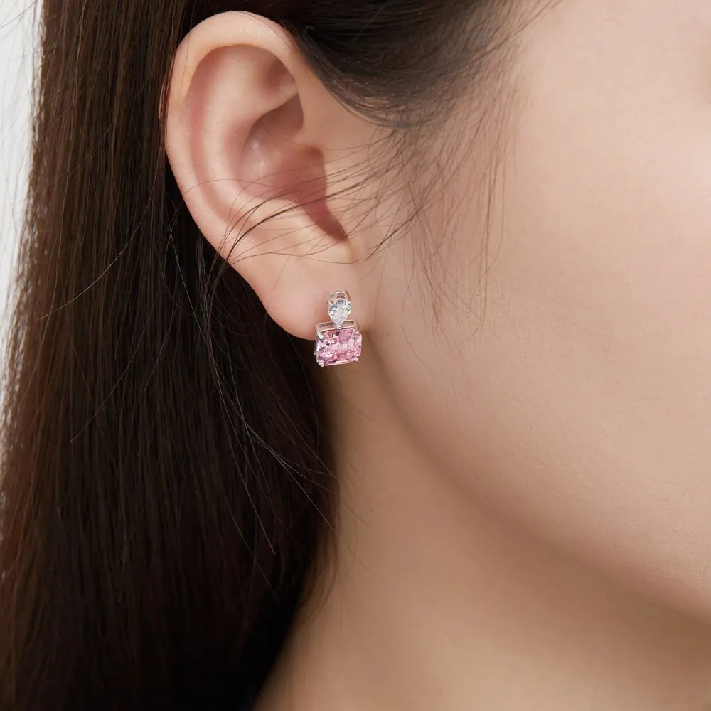 Luxury Zirconia Square Stud Earring 40200354 - image3