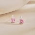 Luxury Zirconia Square Stud Earring 40200354