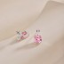 Luxury Zirconia Square Stud Earring 40200354