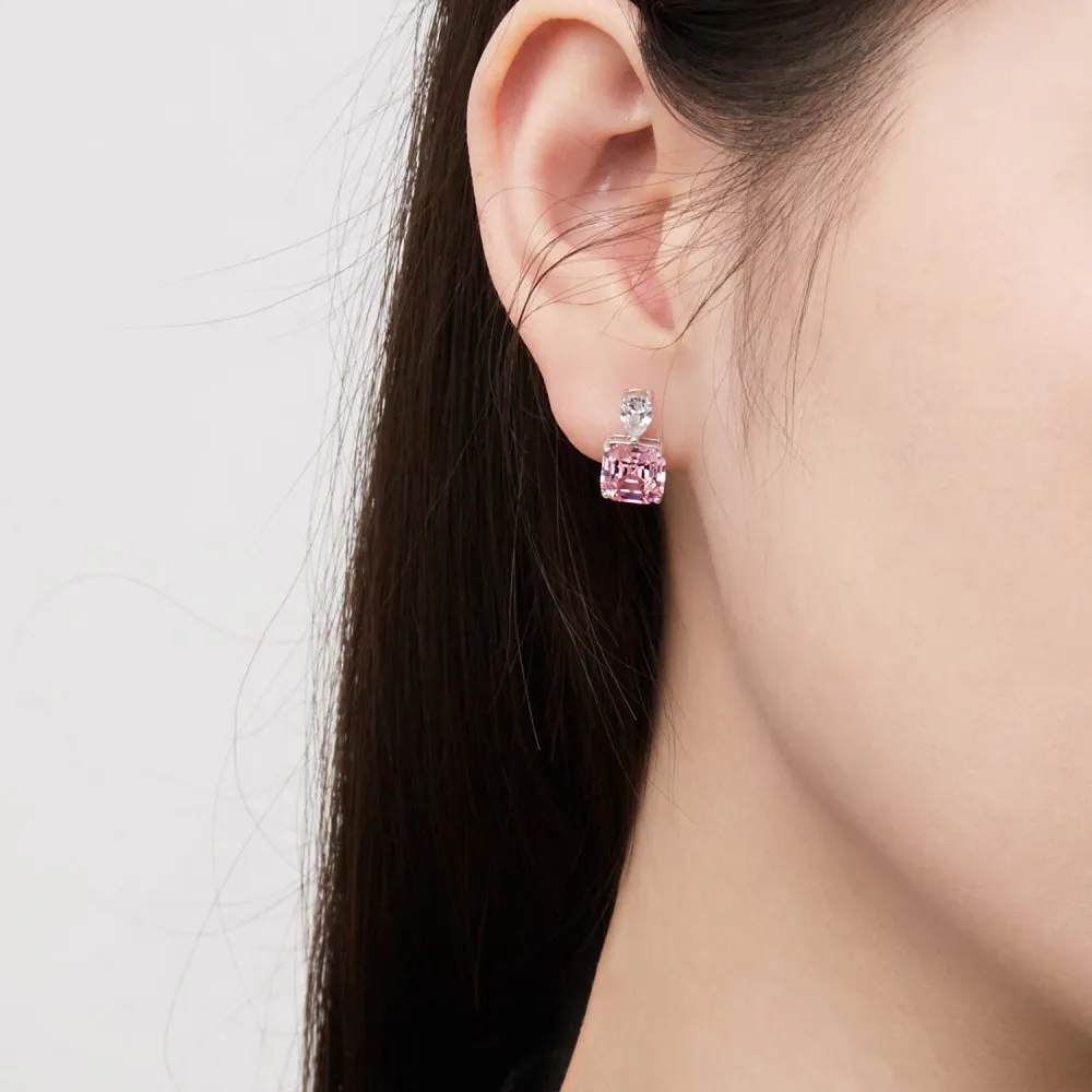 Luxury Zirconia Square Stud Earring 40200354 - image4
