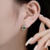 Vintage Zirconia Heart Stud Earring 40200356